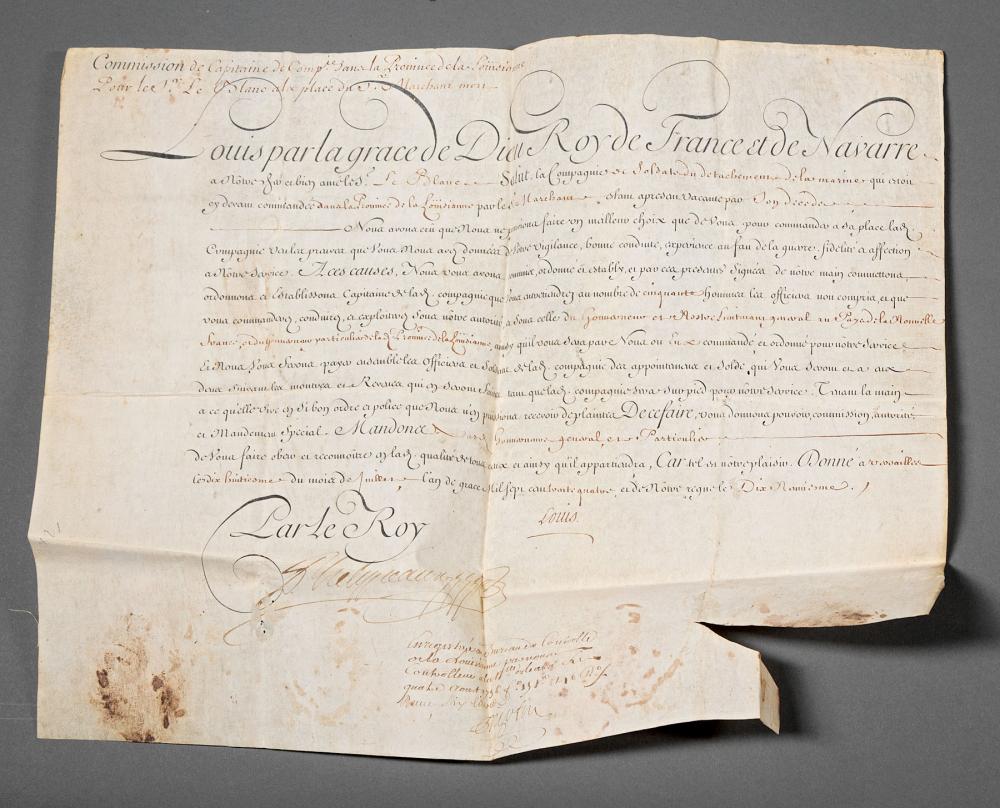 TWO KING LOUIS XV SIGNED