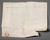 TWO KING LOUIS XV SIGNED DOCUM