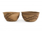 TWO KLAMATH RIVER BASKETSTwo K