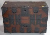 TWO KOREAN IRON BOUND PINE AND
