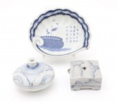 Two Korean Porcelain Decorated