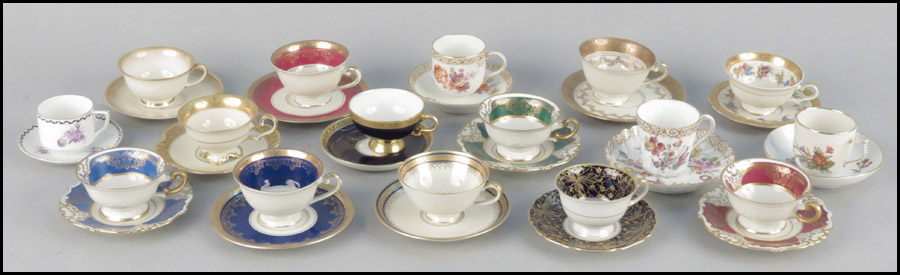 TWO KPM PORCELAIN TEACUPS AND
