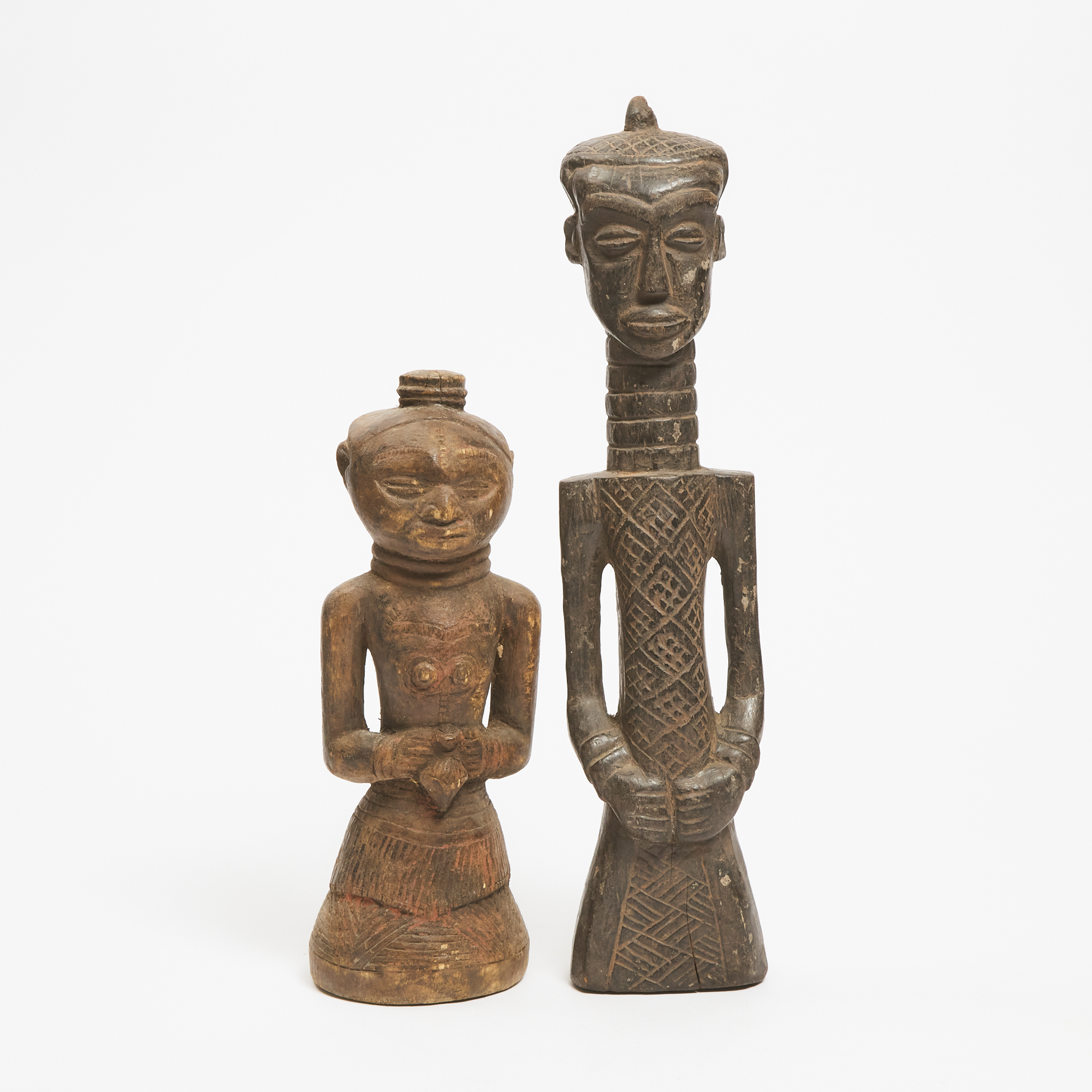 Two Kuba/Lulua Figures,