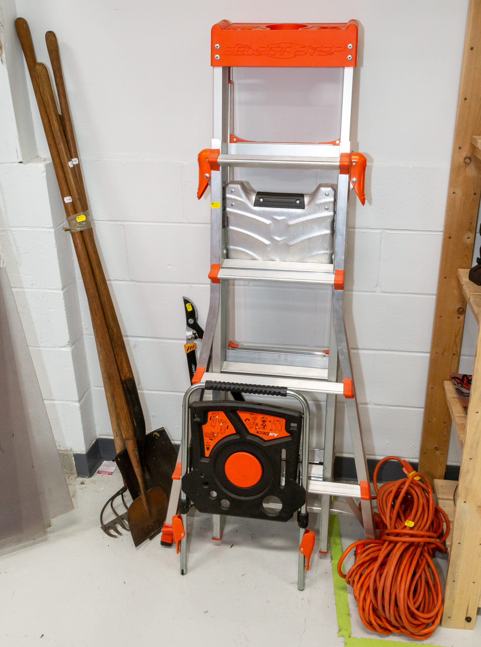 TWO LADDERS, SELECTION OF GARDEN