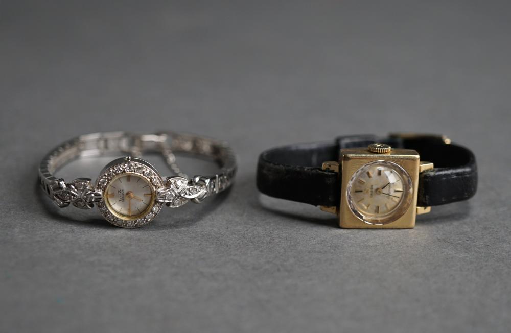 TWO LADIES' 14-KARAT GOLD CASE