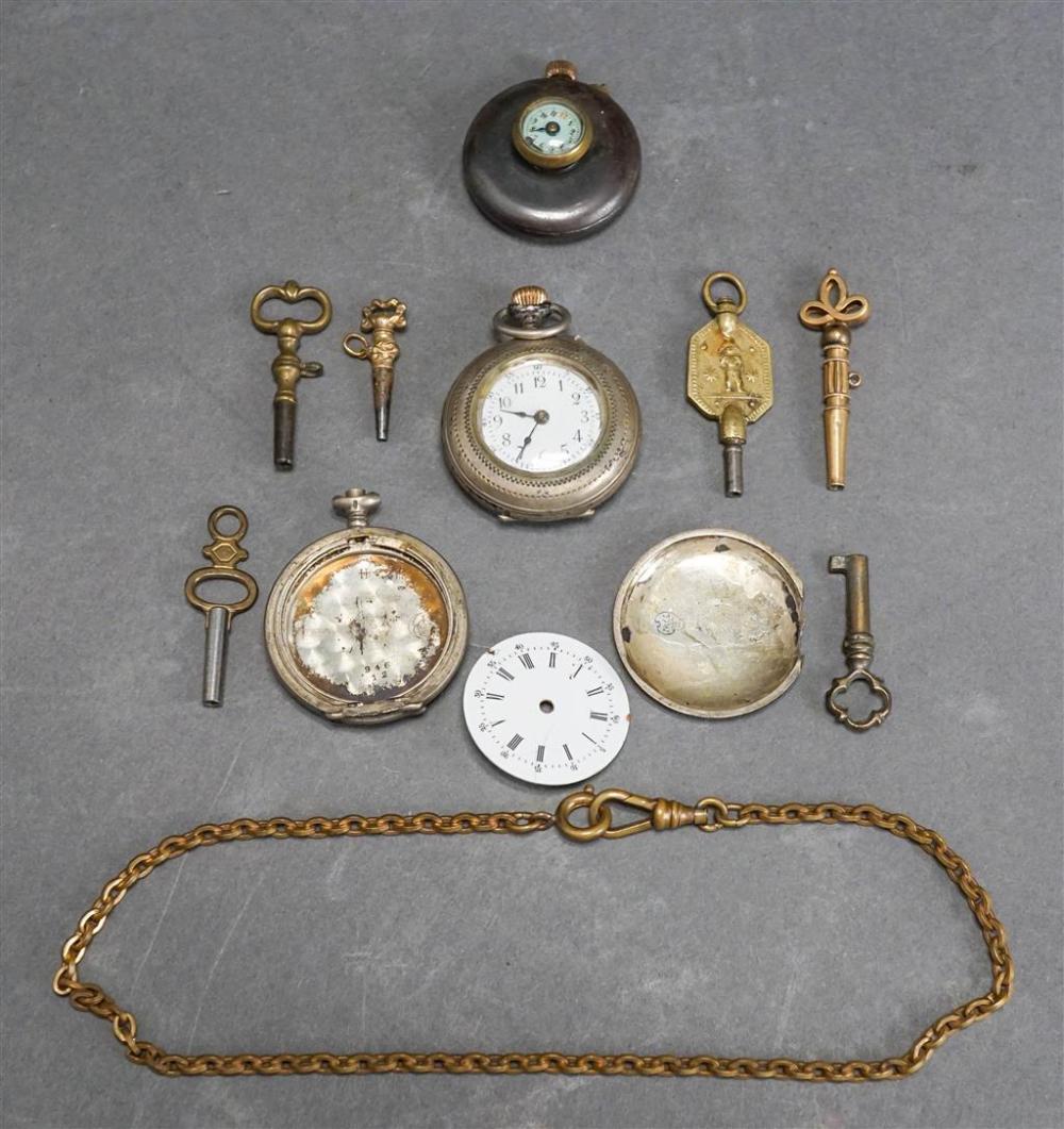 TWO LADIES' LAPEL WATCHES AND LAPEL