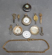 TWO LADIES' LAPEL WATCHES AND
