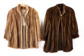 TWO LADIES MINK JACKETS Two la