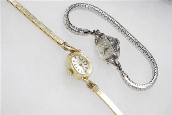 TWO LADIES WATCHES. One Elgin 