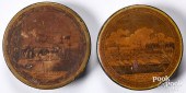 TWO LAFAYETTE SNUFF BOXESTwo L
