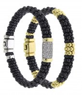 TWO LAGOS BLACK CAVIAR BRACELE