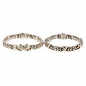 TWO LAGOS STERLING SILVER CAVI