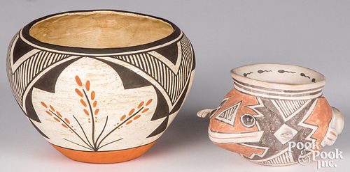 TWO LAGUNA PUEBLO INDIAN POLYCHROME