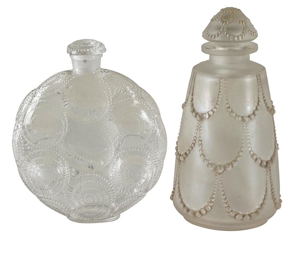 TWO LALIQUE BOTTLEScomprising a