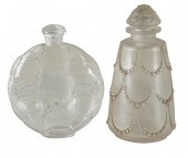 TWO LALIQUE BOTTLEScomprising