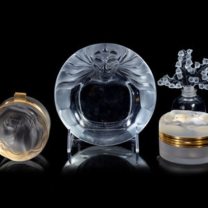 Two Lalique Boxes, a Lalique