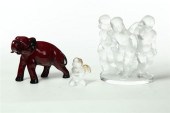 TWO LALIQUE FIGURES AND DOULTO