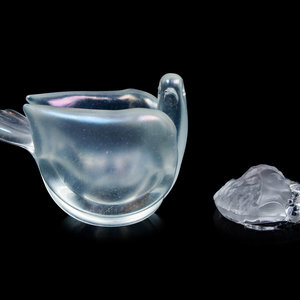 Two Lalique Glass Articles