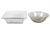 TWO LALIQUE GLASS BOWLSTwo Lal