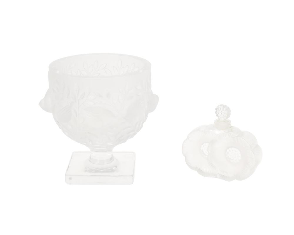 TWO LALIQUE GLASS ITEMSTwo