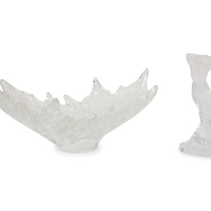Two Lalique Glass Table Articles