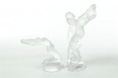 TWO LALIQUE NUDE FIGURINES.  F
