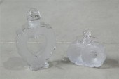 TWO LALIQUE PERFUME BOTTLES. I