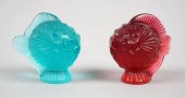 TWO LALIQUE 'POISSONS LUNE': T