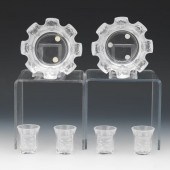 TWO LALIQUE "SAINT NICHOLAS" P