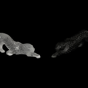 Two Lalique Zeila Panther