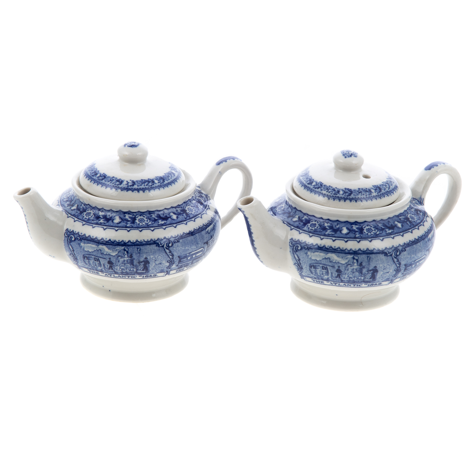 TWO LAMBERTON B & O CHINA TEAPOTS