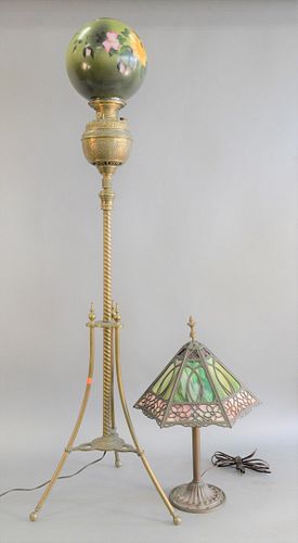 TWO LAMPS,VICTORIAN 'GONE WITH