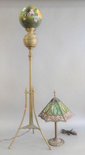 TWO LAMPS,VICTORIAN 'GONE WITH