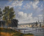 TWO LANDSCAPE OILS ON BOARD, T