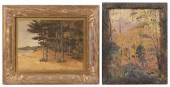TWO LANDSCAPE PAINTINGSTWO LAN
