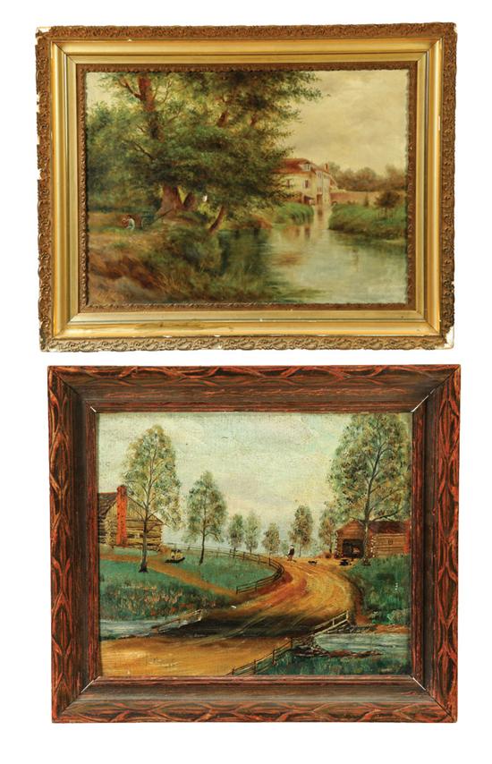 TWO LANDSCAPES (AMERICAN OR