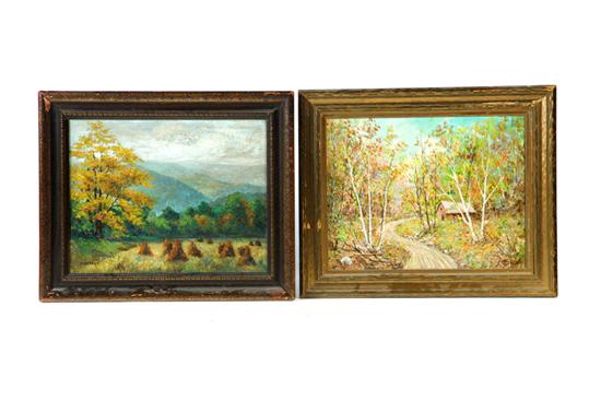 TWO LANDSCAPES (AMERICAN SCHOOL 