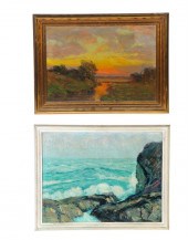 TWO LANDSCAPES BY WILLIAM CARL