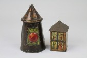 TWO "LANTERN" TINS Lithographe