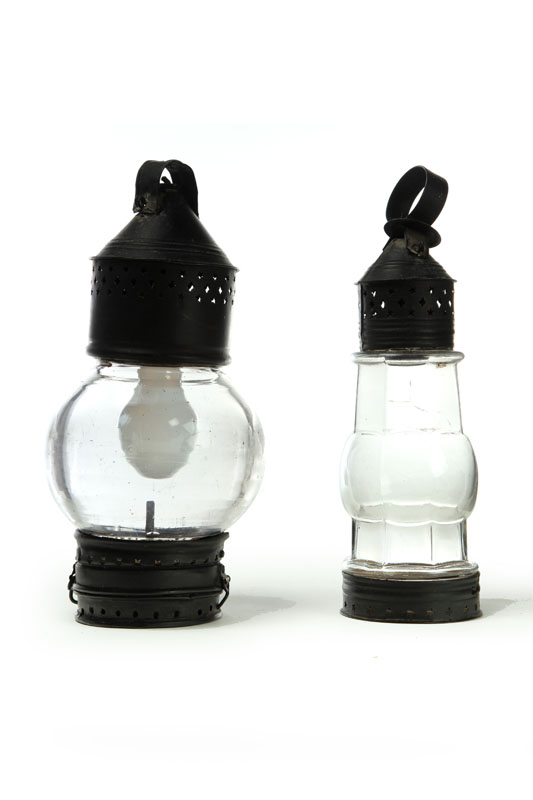 TWO LANTERNS.  American  mid 19th