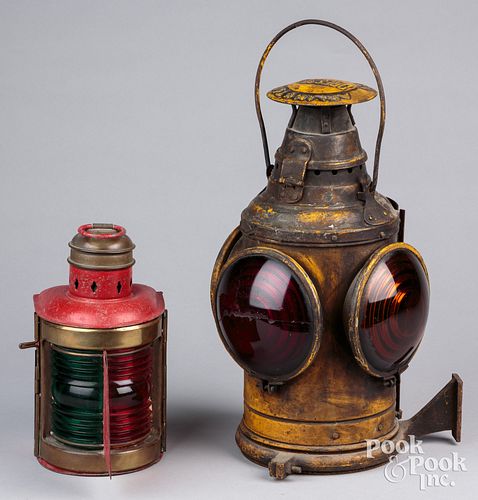 TWO LANTERNS, CA. 1900, TO