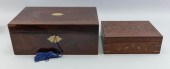 TWO LAP DESKS 19TH CENTURY ONE