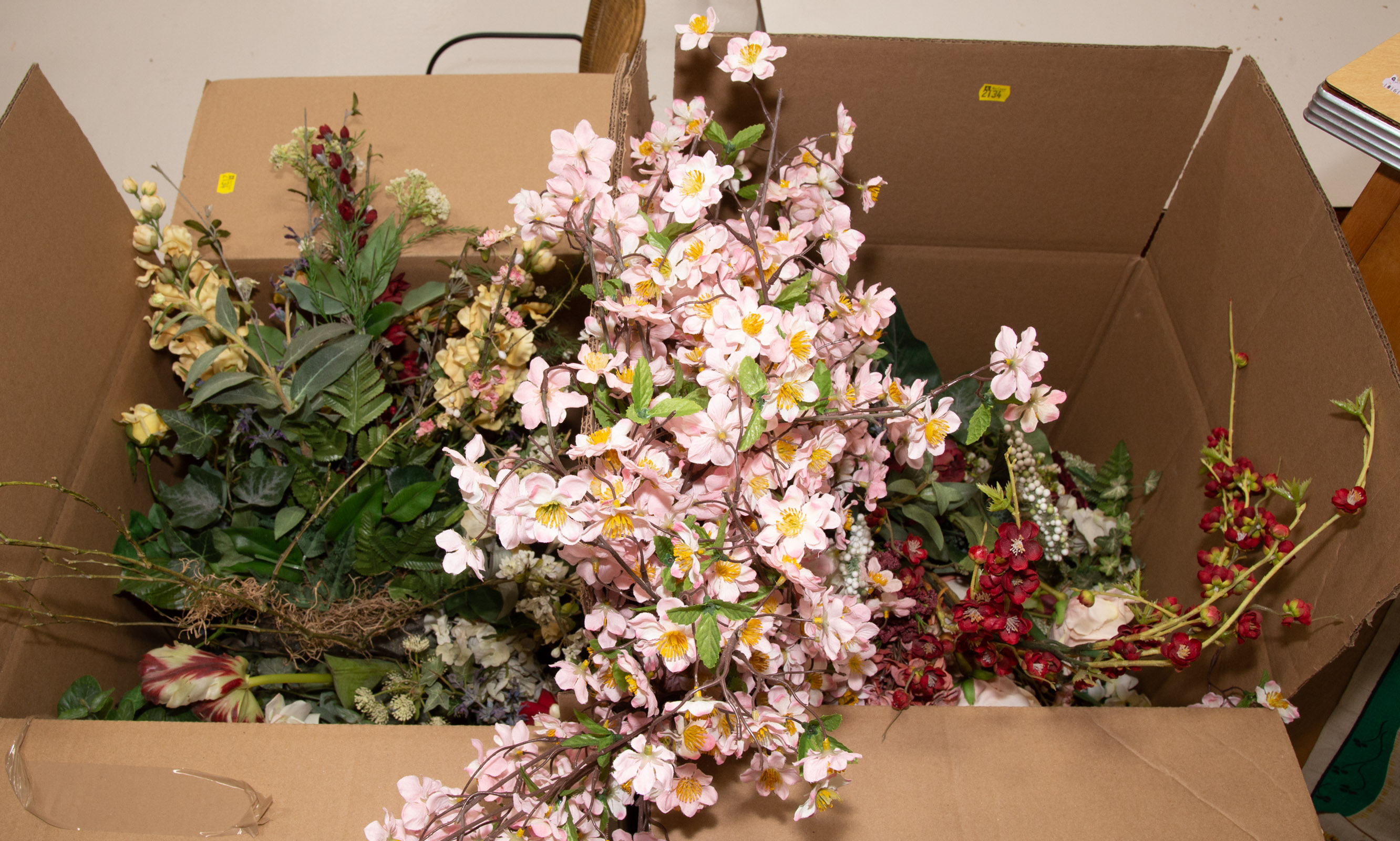 TWO LARGE BOXES OF ARTIFICIAL