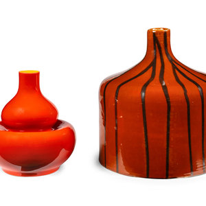 Two Large Contemporary Ceramic
