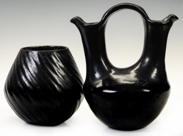 TWO LARGE EXAMPLES OF SANTA CLARA
