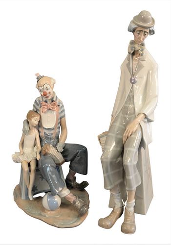 TWO LARGE LLADRO FIGURES, TO