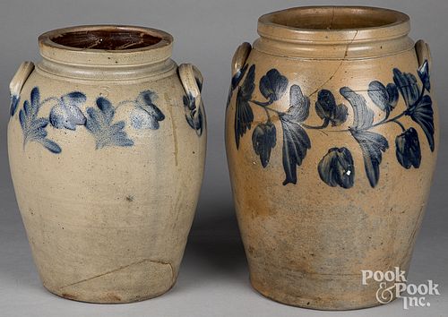TWO LARGE MID-ATLANTIC STONEWARE