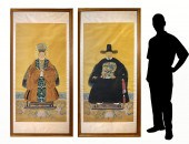 TWO LARGE ORIENTAL ANCESTRIAL