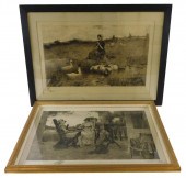 TWO LARGE PRINTS BY JAMES S. K