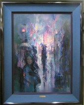 TWO LARGE PRINTS: JOHN PITRE (